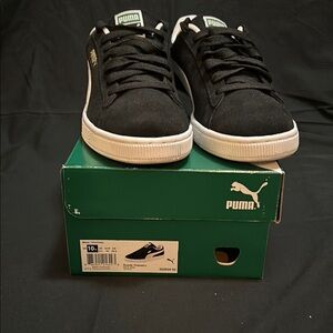 Puma Black Suede Sneakers